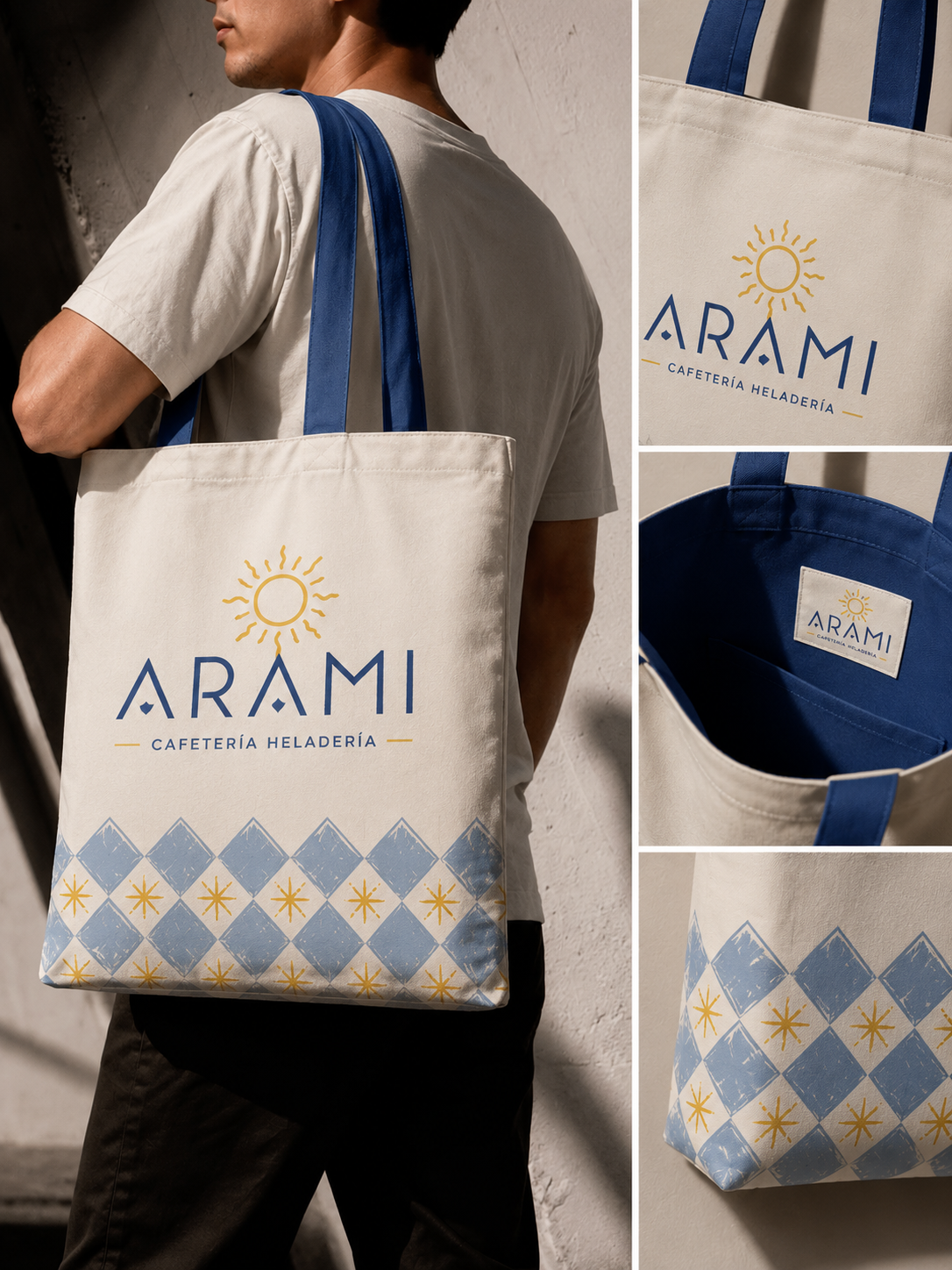 Arami — tote bag con estampado