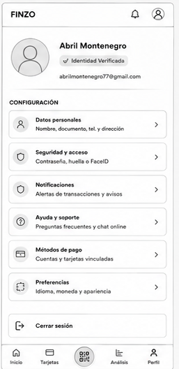 Wireframe 2 — Perfil