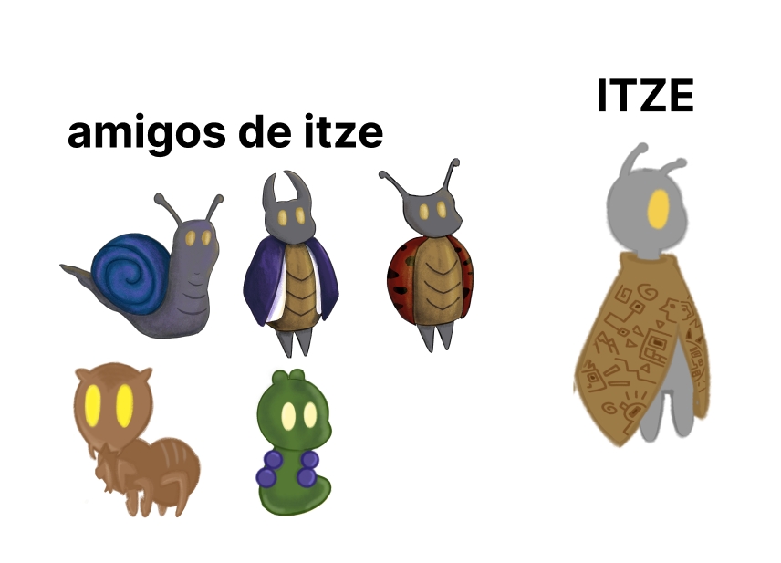 Amigos de Itze — bestiario de criaturas aliadas *El diseño fue creado por la Ilustradora del proyecto*